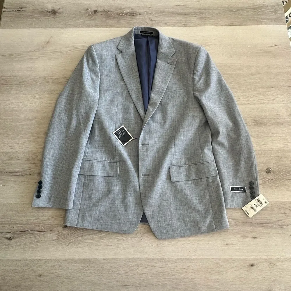 Club Room Sport Coat‎ Light Blue 40R NWT